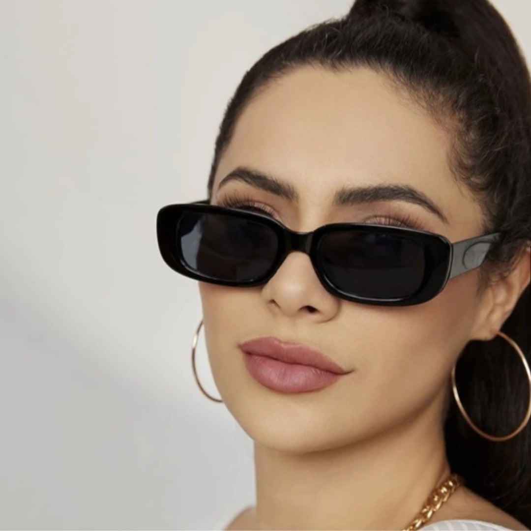 🕶️ KIT 2 Óculos de Sol Retrô Vintage Unissex – Estilo Hype para Festa, Praia e Dia a Dia