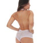 Body decotado todo em renda Mirella