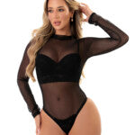 Body em tule com gola – Alice