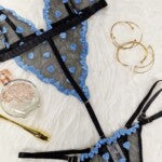 Body sensual em tule coração – Brenda