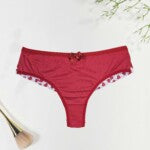 Calcinha Fio Duplo Estampado com Forro de Renda – Caren