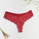 Calcinha Fio Duplo Estampado com Forro de Renda – Caren