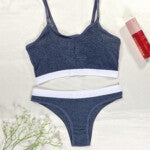 Conjunto Esportivo de Mescla com Bojo Removível – Thamires