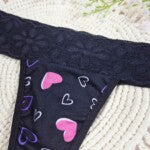 Tanga em Suede Estampado com Renda – Nicole