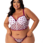 Conjunto Sexy Plus Size em Tule Desenhado – Britney