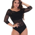 Body em renda e tule – Yasmin