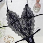 Body sexy em renda chantilly – Monique