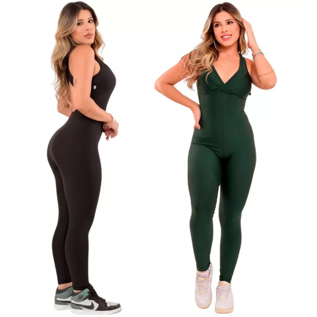 Kit com 2 Macacões Longos Fitness para Academia