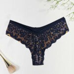 Calcinha Fio Duplo Estampado com Forro de Renda – Caren