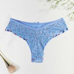 Calcinha Fio Duplo Estampado com Forro de Renda – Caren