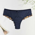 Calcinha Fio Duplo Estampado com Forro de Renda – Caren