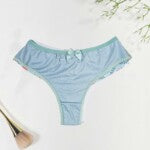 Calcinha Fio Duplo Estampado com Forro de Renda – Caren