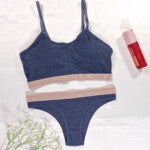 Conjunto Esportivo de Mescla com Bojo Removível – Thamires