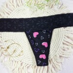 Tanga em Suede Estampado com Renda – Nicole